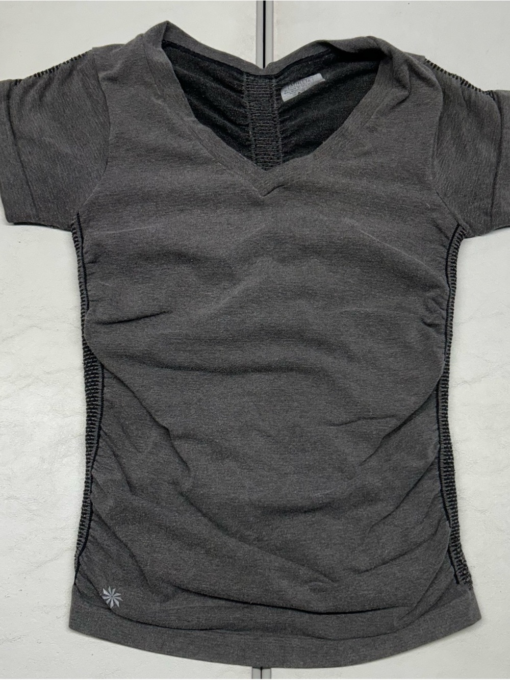 Charcoal V-Neck Performance Tee